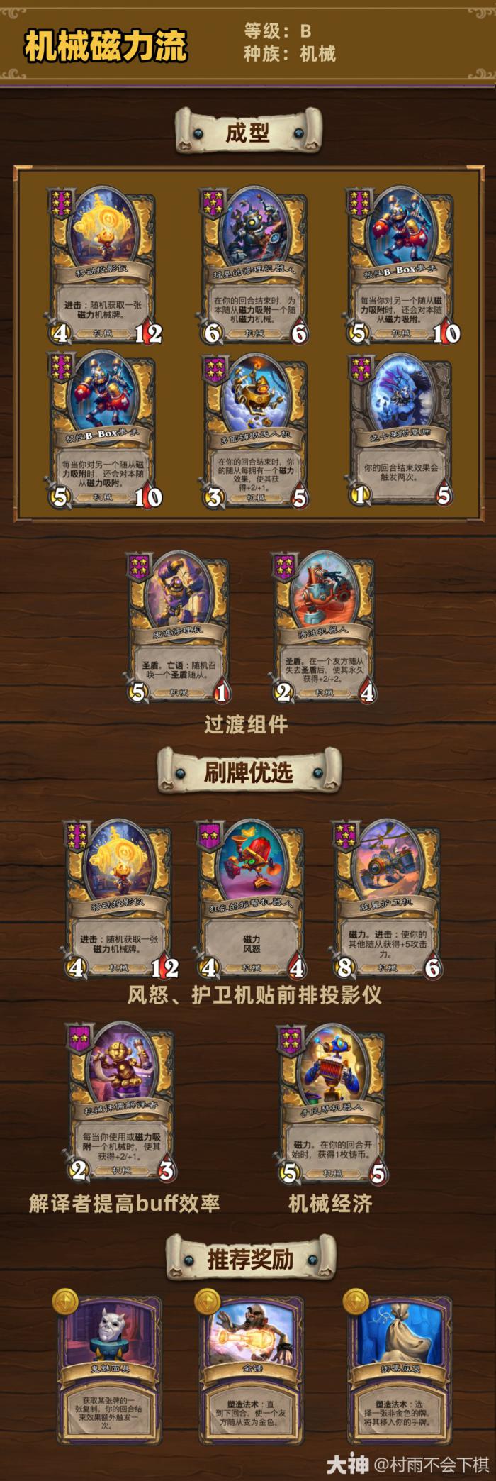 炉石传说33.4.2酒馆战棋机械磁力流玩法攻略1