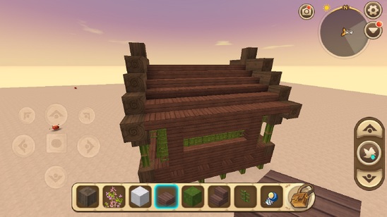 《迷你世界》竹楼建造教程41