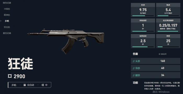 无畏契约狂徒属性_无畏契约狂徒属性是什么