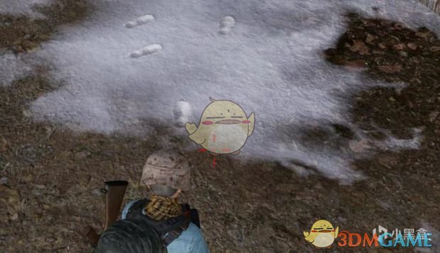 《绝地求生》雪地地图隐藏脚印方法6