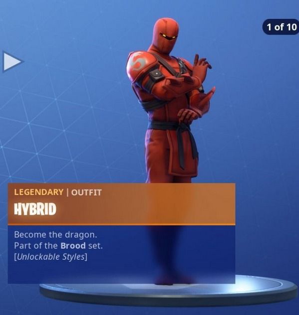 《堡垒之夜》忍者龙皮肤一览3