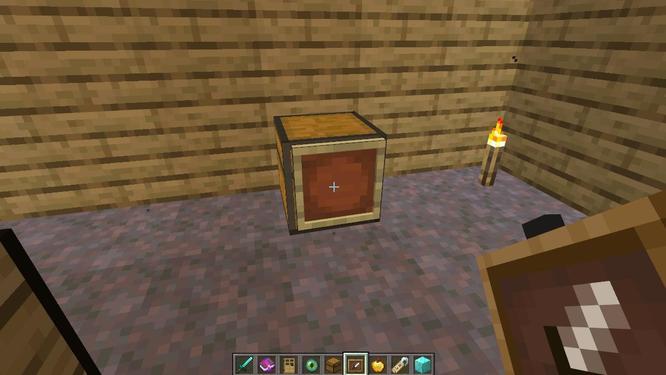 我的世界物品展示框怎么放在箱子上2