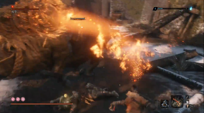 只狼影逝二度火牛怎么打1