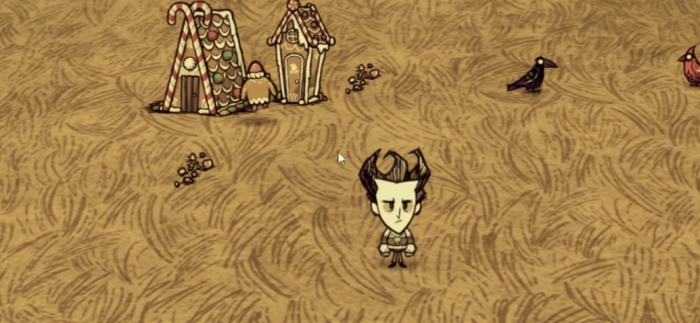 饥荒怎么把姜饼屋刷在家里1