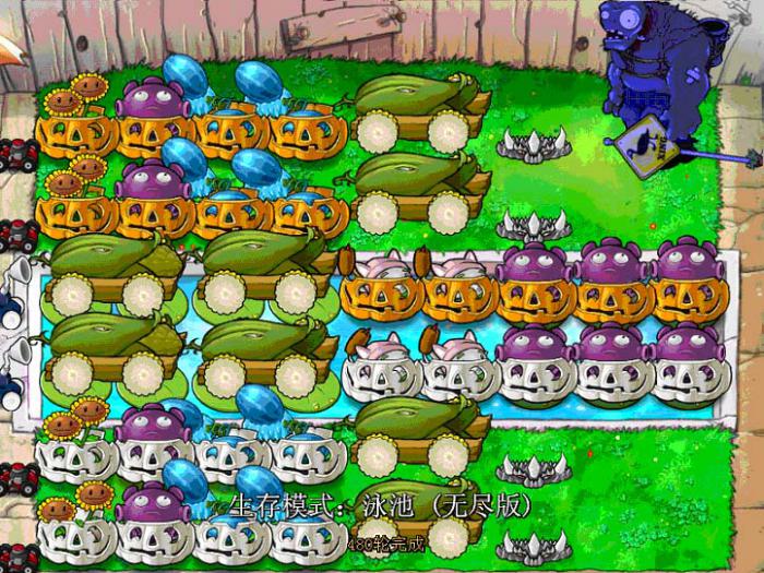 植物大战僵尸游泳池怎么过4
