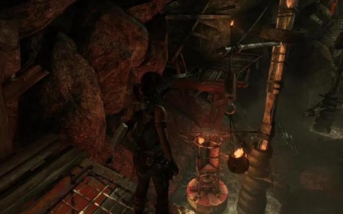 古墓丽影9怎么拿出火把1