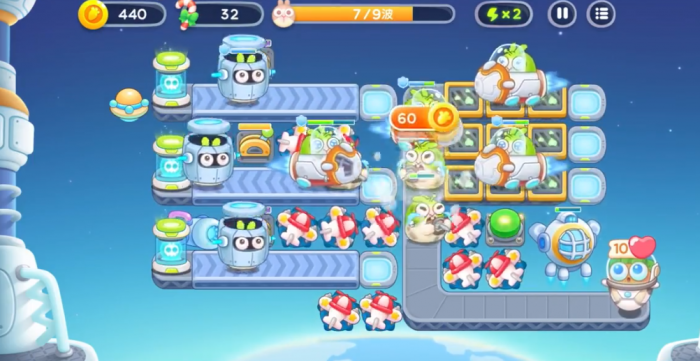 保卫萝卜4太空穿越58怎么过2