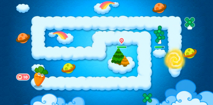 保卫萝卜第六关怎么过1