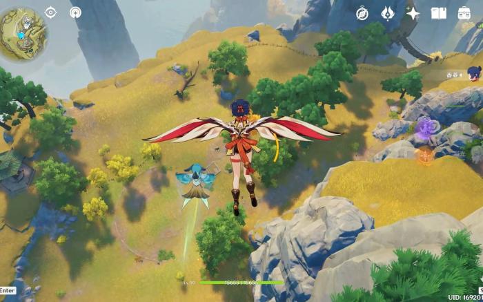 原神中怎么使用风之翼2