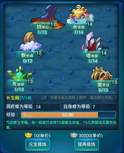 迷你西游洞府没人怎么升级1