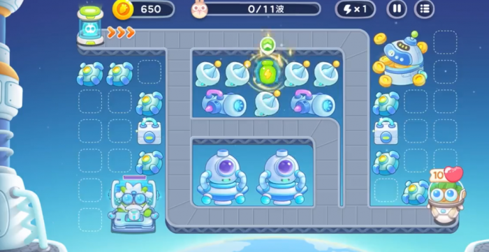 保卫萝卜4太空穿越45怎么过1