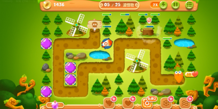 保卫萝卜2第20关怎么过2