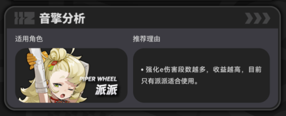 绝区零轰鸣座驾派派专武抽取分析2