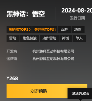 黑神话悟空CDKEY怎么激活3