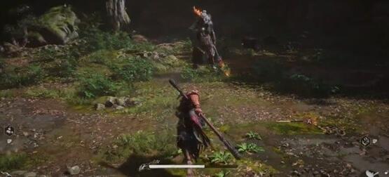 黑神话悟空刀狼教头广智通关视频_黑神话悟空被打拳