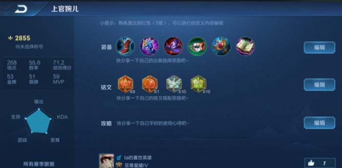 王者荣耀上官婉儿出装铭文出_王者荣耀国服上官婉儿出装铭文