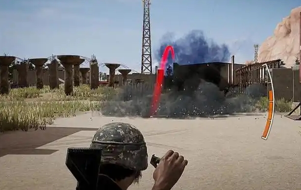 绝地求生怎么跳起来丢雷1