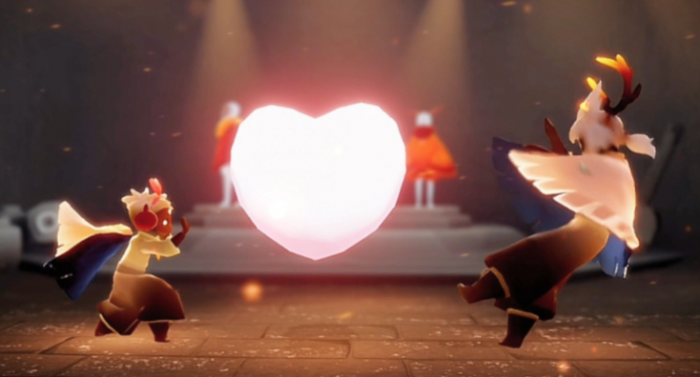 光遇花手爱心怎么打2