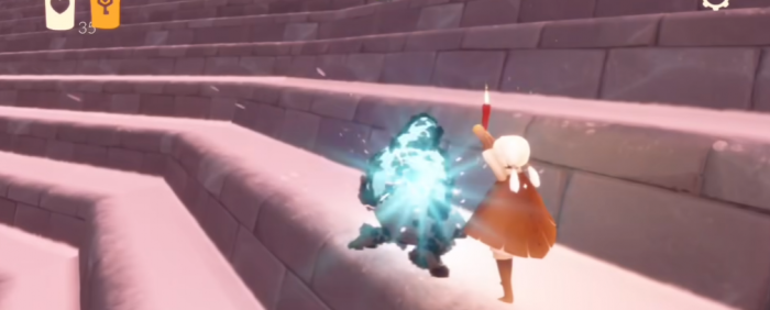 光遇霞谷中间那个先祖怎么点1