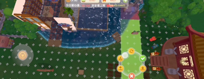 摩尔庄园怎么在水上建造3