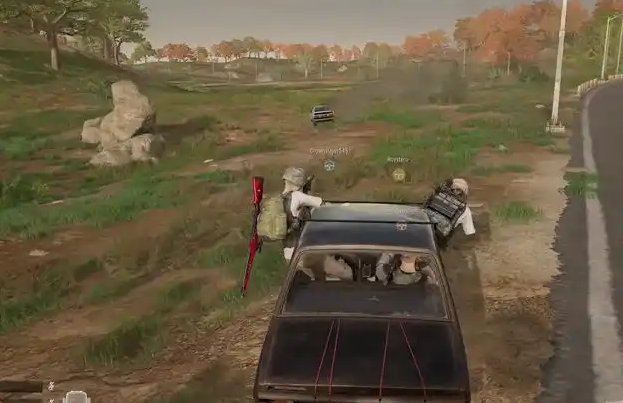 绝地求生怎么滑行车辆开枪1