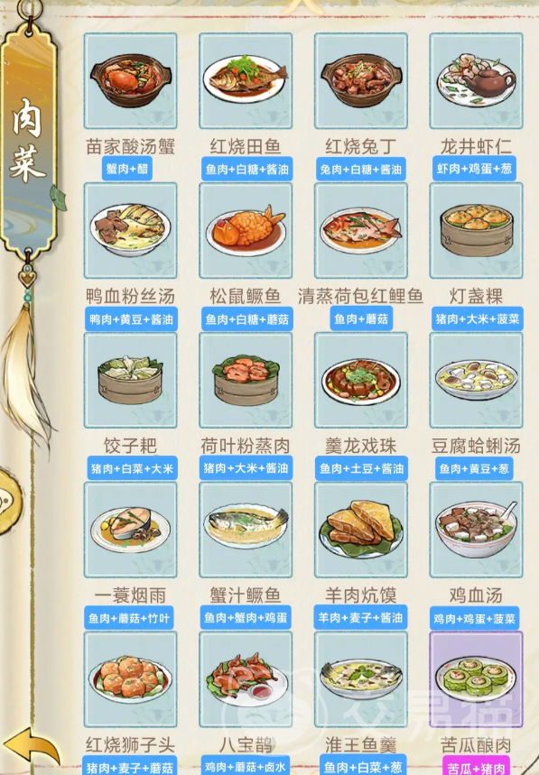 华夏千秋食谱攻略一览4