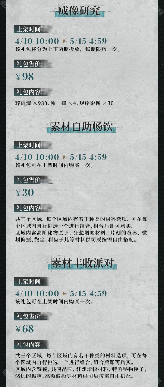《重返未来1999》2.7版本新增礼包介绍3