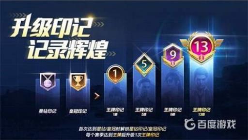 和平精英王牌印记1到13分别是什么颜色?1