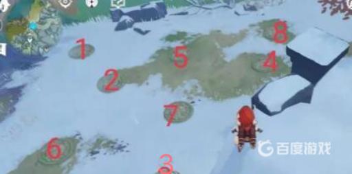 原神雪山踩井盖顺序是什么?1