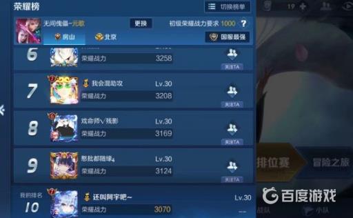 王者英雄战力到了为什么没有标?2