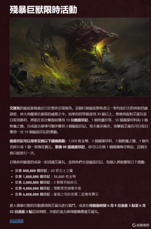 暗黑4世界boss周几刷新?1