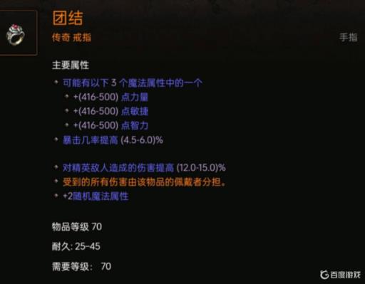 暗黑3团结戒指哪里刷?2