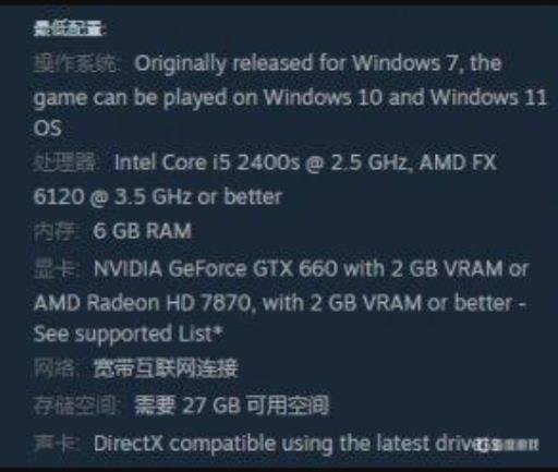 看门狗2最低配置多少帧?1