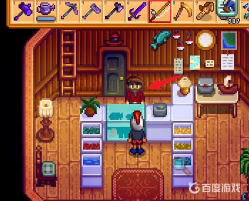 星露谷钓鱼怎么装鱼饵?3