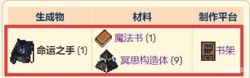 泰拉瑞亚命运之手怎么获得?_泰拉瑞亚饰品幸运还是险恶