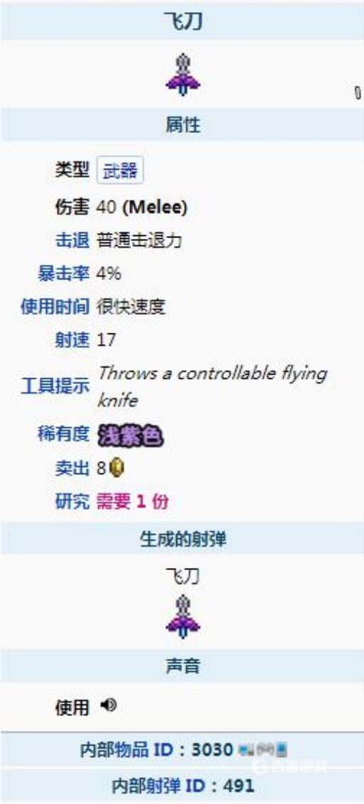 泰拉瑞亚飞刀怎么样?2