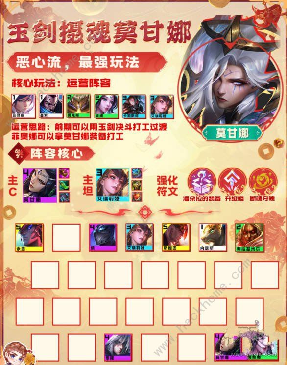 云顶之弈玉剑摄魂莫甘娜阵容搭配攻略1