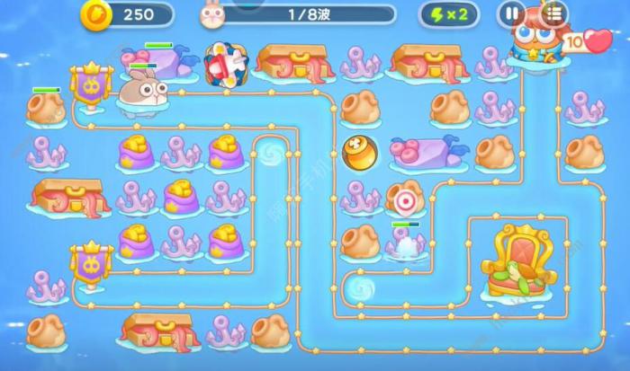 保卫萝卜4海的闺女第34关怎么过_保卫萝卜海洋4关攻略图解