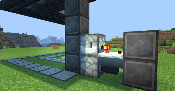 《我的世界》全自动按钮岩浆门建造教学15