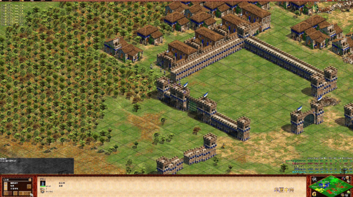 帝国时代2怎么升级城墙1