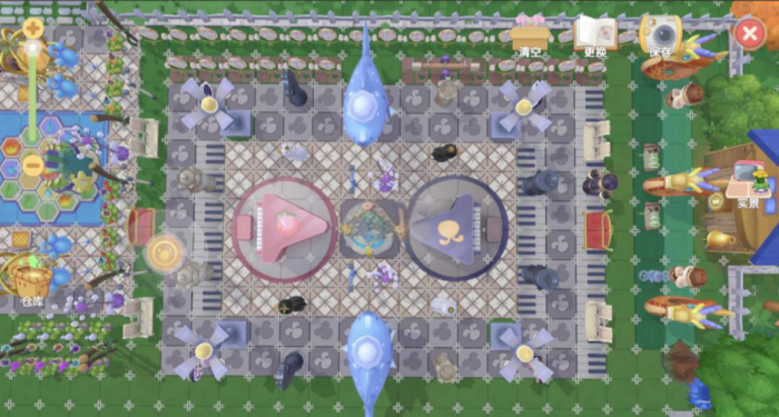 摩尔庄园手游怎么收回装饰1