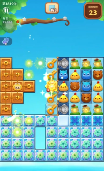开心消消乐1819关怎么过关1