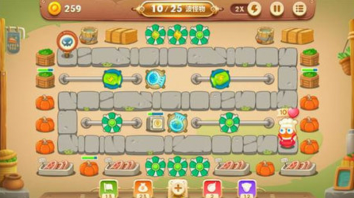 保卫萝卜3冒险20关怎么过1