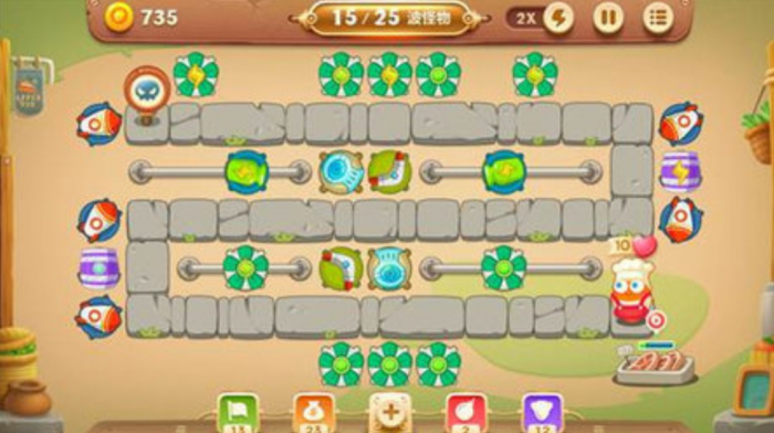 保卫萝卜3冒险20关怎么过3