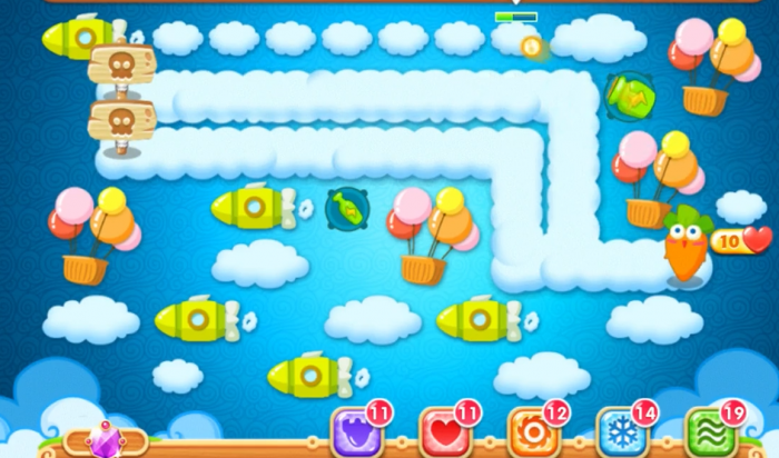 保卫萝卜2第五十七关怎么过2