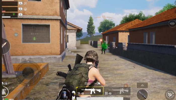 绝地求生手游怎么打移动目标1