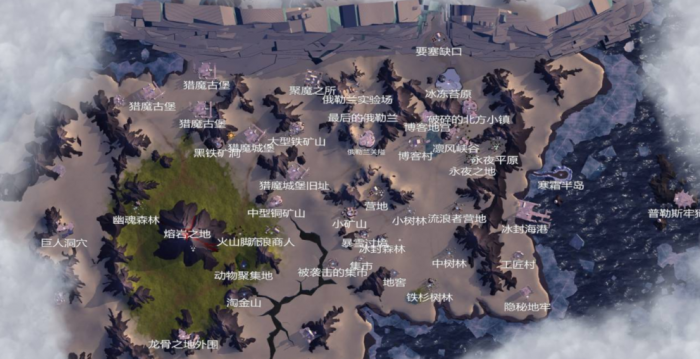 冰原守卫者猎魔城堡地图在哪1