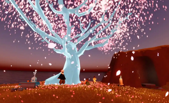 光遇彩虹如何平放1