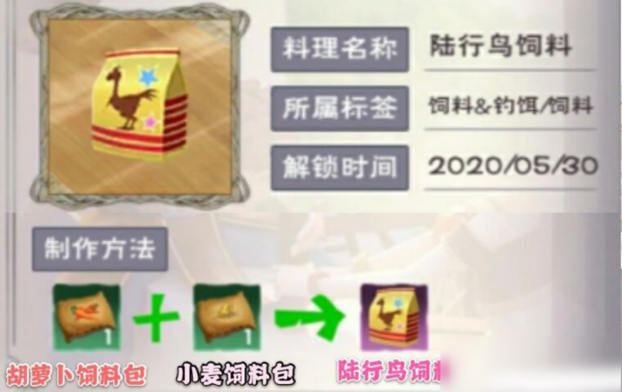 创造与魔法陆行鸟吃什么饲料1