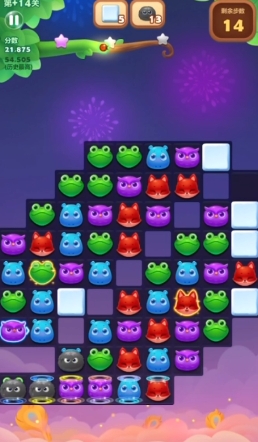 开心消消乐14隐藏关怎么过1